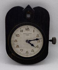 Vintage RARE Sandoz-Vuille 8-Day Travel Clock WORKING 1920s/1930s Set In Wood picture