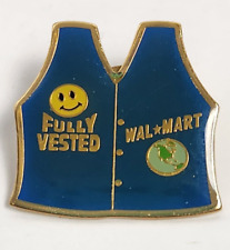 Walmart Hogeye Smiley Face Fully Vested Wal Mart Lapel Hat Pin picture