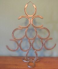 Beautiful Gold Bronze Steel Horseshoe Christmas Tree Decor 20x23.5x7.5