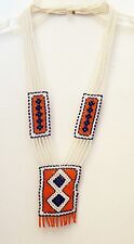 Beaded Necklace DIAMOND & DOT DESIGN Tribal OA Regalia Pow Wow  N417 picture