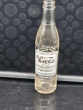 Vintage WIECO 7 1/2 oz ACL Soda Pop Bottle - Weismann Beverage Co. - Marion WI picture