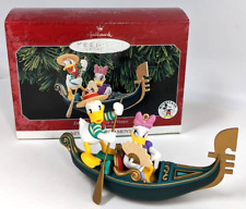 Vintage Disney 1998 Hallmark Keepsake Ornament Donald Duck and Daisy in Venice picture