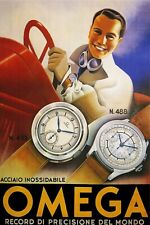 Omega Watch REPRINT vintage classic 11x16 Poster Luxury watch wall art picture