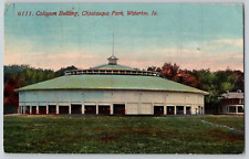 Antique Postcard~ Coliseum Building~ Chautauqua Park~ Waterloo, Iowa picture