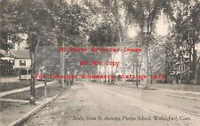 CT, Wallingford, Connecticut, South Main Street, Phelps School, 1911 PM picture
