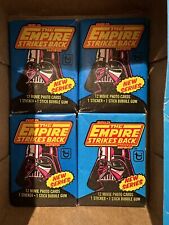 Vtg. 1980 Star Wars “ESB” Unopened Pack (12 Movie Cards) 4-PACKS + Org. Wax Box picture