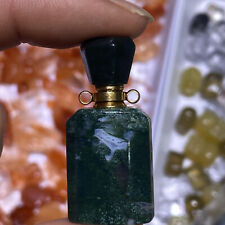 1pc Wholesale Natural Aquatic agate Perfume Bottles Quartz Crystal Pendant gem picture