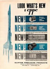 1964 Print Ad Clifton Precision Products USAF FX-934 Fighter Jet Litton picture