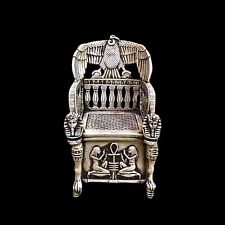 A very impressive jewelry box in the shape of Tutankhamun's throne chair picture