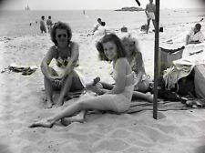 Family @ Ocean Beach Park, New London, Connecticut - c1940s - Vintage Negative picture