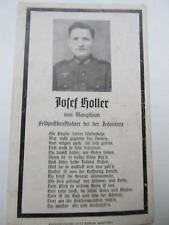 RARE & UNUSUAL WWII German Death Card for FELDPOST (Field Mail) TRUCK DRIVER picture
