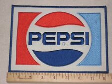 Vintage Large Logo Pepsi Embroidered  Patch 8” x 6” picture