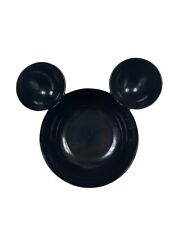 Zak Designs Disney Mickey Mouse Head Chip Dip Bowl Black Plastic Serving Ears picture
