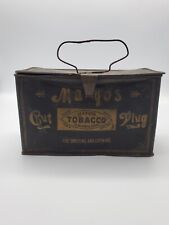 Antique Mayo's Tobacco Cut Plug Tin Box Handle Latch District State of Virginia  picture