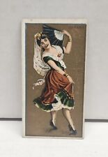 1889 Kinney Bros. Cigarette Card ~ National Dances ~ Jarabe Mexico picture