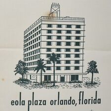 1950s Markham's Lake Eola Plaza Restaurant Advertising Placemat Orlando Florida picture
