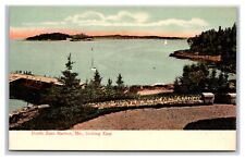 1905c NorthEAST HARBOR Maine ~ UNP ~ Docks on Bay & Sail boats picture