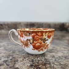 Radfords Fenton Victorian Rust & Gold Tea Cup England Fine China Floral picture