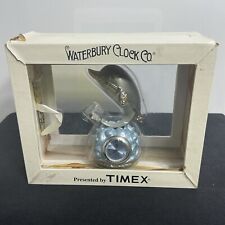 Vintage Quartz Mini Clock  Waterbury Clock Company Timex NIB Dolphin Ocean picture