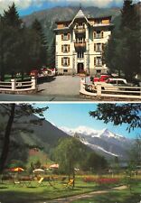 Chamonix France, Hotel la Roseraie & Mont Blanc Multi View, Vintage Postcard picture