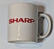 Vintage Sharp Electronics White Coffee Mug with Red Logo picture