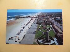 Daytona Beach Florida vintage postcard aerial view of beach area 1966 picture
