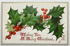 Tuck's Embossed Christmas Postcard December 23, 1910 Greenville Junction, ME P22 picture
