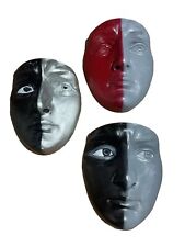 MCM VTG Estate Ceramic Cast Masks 16”L 14” W Walling Hanging Art Rare picture