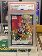 2023 MARVEL PLATINUM MIGHTY THOR TEAL WAVE /799 PSA 10 picture