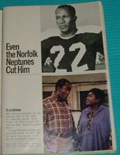 1974 TV ARTICLE JOHN AMOS GOOD TIMES NORFOLK NEPTUNES & CANTON BULLDOGS FOOTBALL picture
