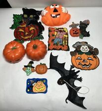Vintage Halloween (11 Pc) Lot Magnets, Candle, Sun Catcher READ Description picture