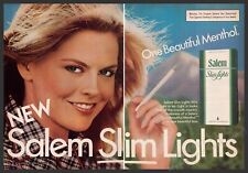 Salem Slim Lights 1980s Print Advertisement (2 pg) 1982 One Beautiful Menthol picture