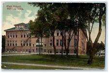 1920 High School Exterior View Building Sheldon Iowa IA Vintage Antique Postcard picture