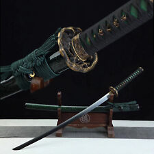 Dragon Clay Tempered T10 Steel Japanese Samurai Sword Katana Choji Hamon picture