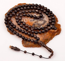 REAL Buffalo Horn Islamic Prayer 99 beads Tasbih, Misbaha, Rosary, Tasbeeh 8mm picture