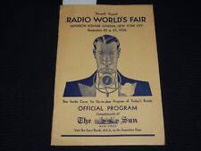 1930 SEVENTH ANNUAL RADIO WORLD'S FAIR OFFICAL PROGRAM - JANE FROMAN - J 9900 picture