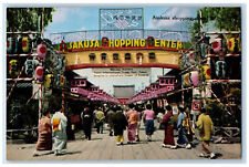 Asakusa Japan Postcard Asakusa Shopping Center Arch Entrance c1950's Unposted picture