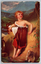 Vintage Postcard A Child with a Kid Original Painting by Thomas Lawrence London picture