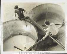 1932 Press Photo Vats Used in Making of Thiokol, Synthetic Rubber - lrb40729 picture