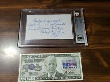 President Joe Biden inscribed & signed with Beckett Slabbed &  authenticated picture