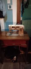 Singer Slant-O-Matic, 401a ,With mahogany Table  picture