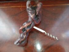 Handcrafted Driftwood Wine Corkscrew Opener Nice Hand Grip ONE OF A KIND  6.5