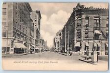 Des Moines Iowa IA Postcard Locust Street Looking East From Seventh Scene c1905s picture