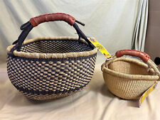 Lot of 2 New Authentic ALAFFIA BASKETS FROM GHANA - Large 14