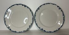 Union Pacific Overland Scammell's Trenton China Herriman Blue Lot Of 2 Plates picture
