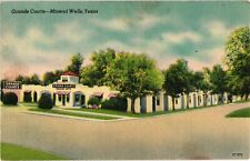 1948 Grande Courts Apartments Motel MINERAL WELLS Texas Postcard picture