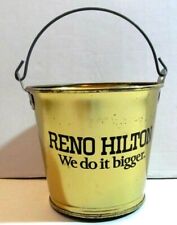 RENO Hilton Casino Lucky Coin Golden  Bucket Pail Rare Item  HIT IT BIG picture