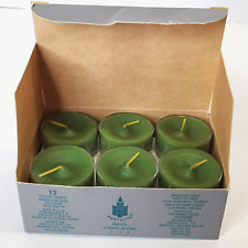 Partylite Tealight Green Apple Arbor Green Candles New V0451 Package Of 12 picture