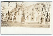 c1910's Methodist Church Scene Street Abilene Kansas KS RPPC Photo Postcard picture