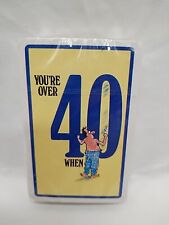 You're Over 40 When Fathers Day Gag Gift Playing Card Deck Sealed picture